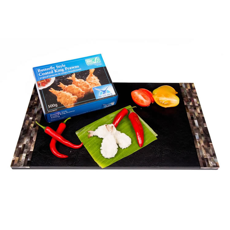 The Upper Scale Frozen Butterfly Style Coated King Prawns (1X500GBAG)