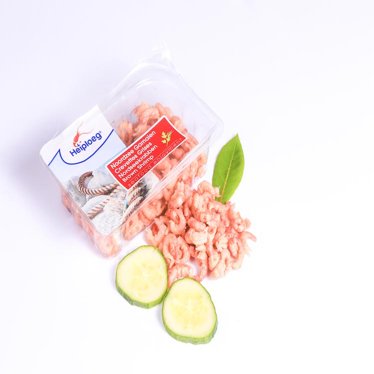 The Upper Scale Fresh Peeled Brown Shrimps 100g